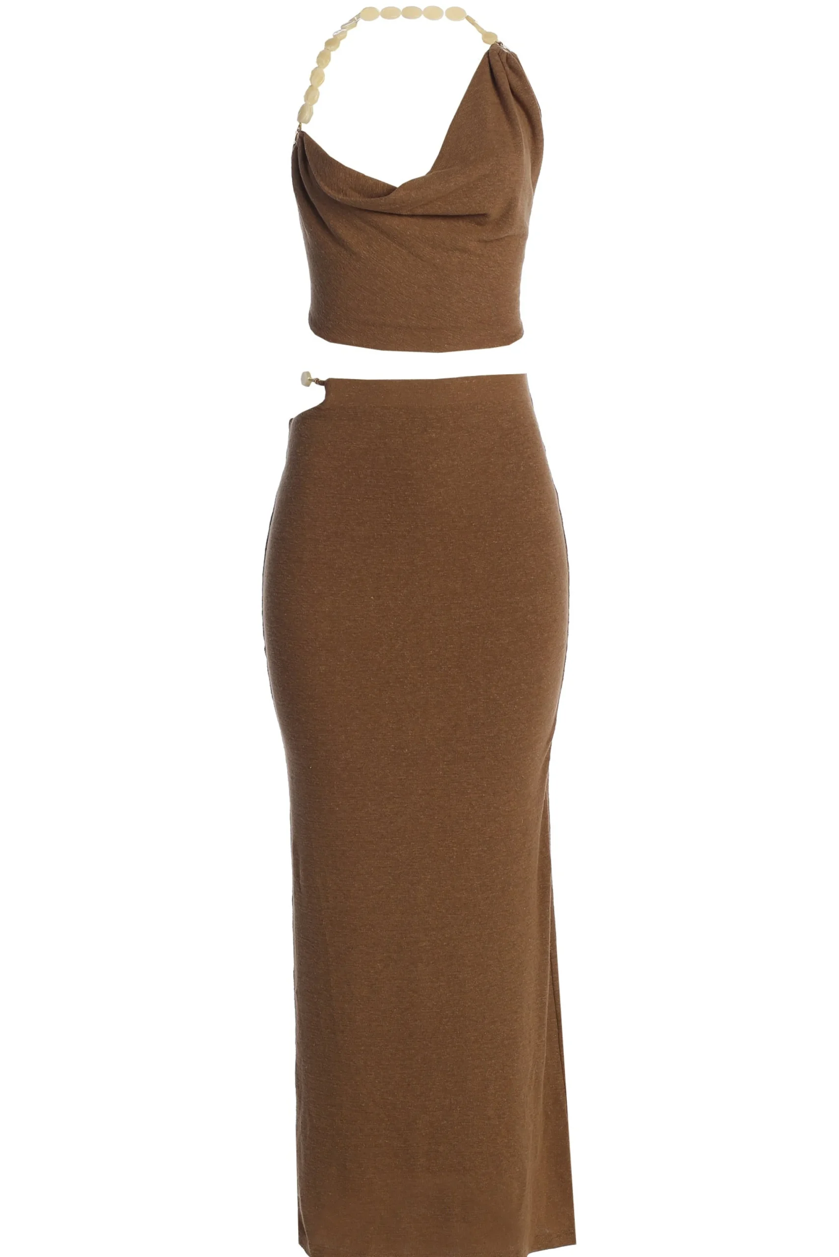 Chocolate Skye Knit Skirt Set*JLUXLABEL Best