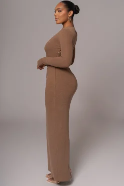 Chocolate Summer Romance Cutout Dress*JLUXLABEL Outlet