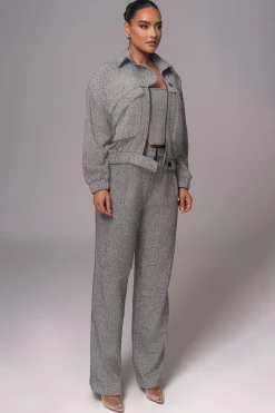 Classic Herringbone Bomber Jacket*JLUXLABEL Best