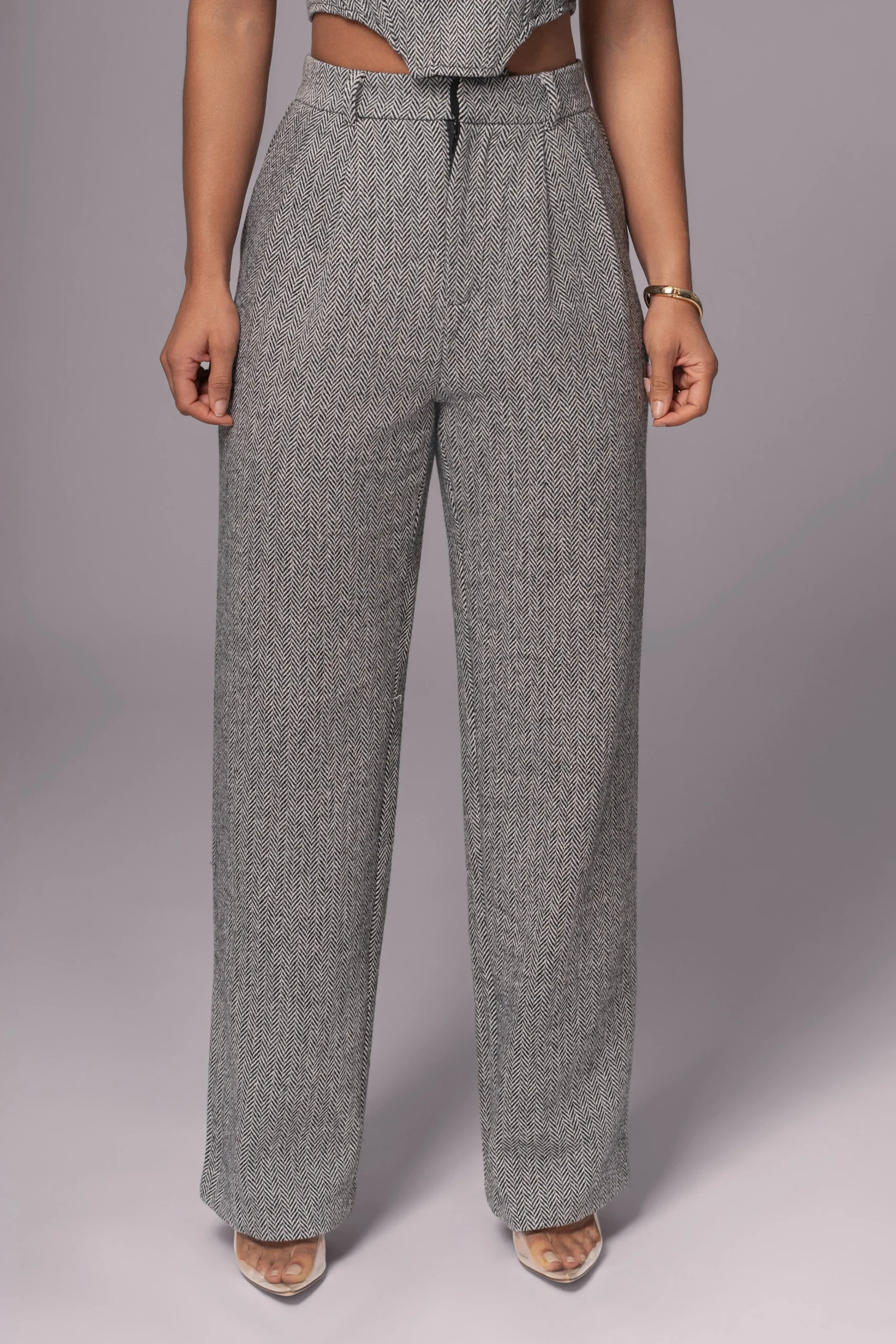 Classic Herringbone Trousers*JLUXLABEL Sale