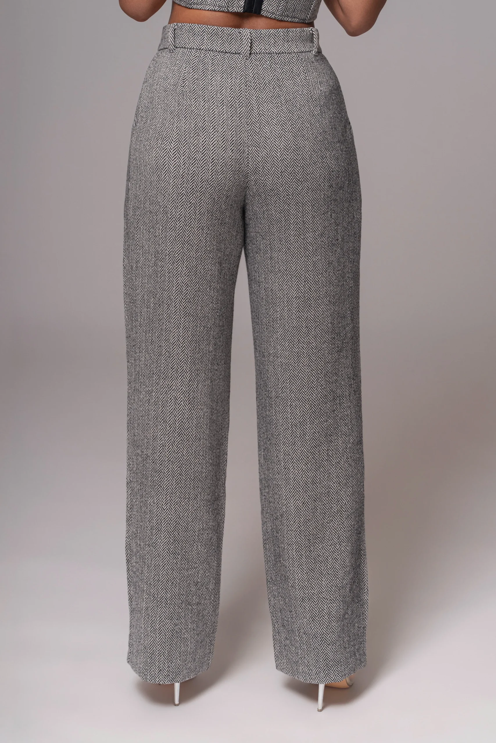 Classic Herringbone Trousers*JLUXLABEL Sale