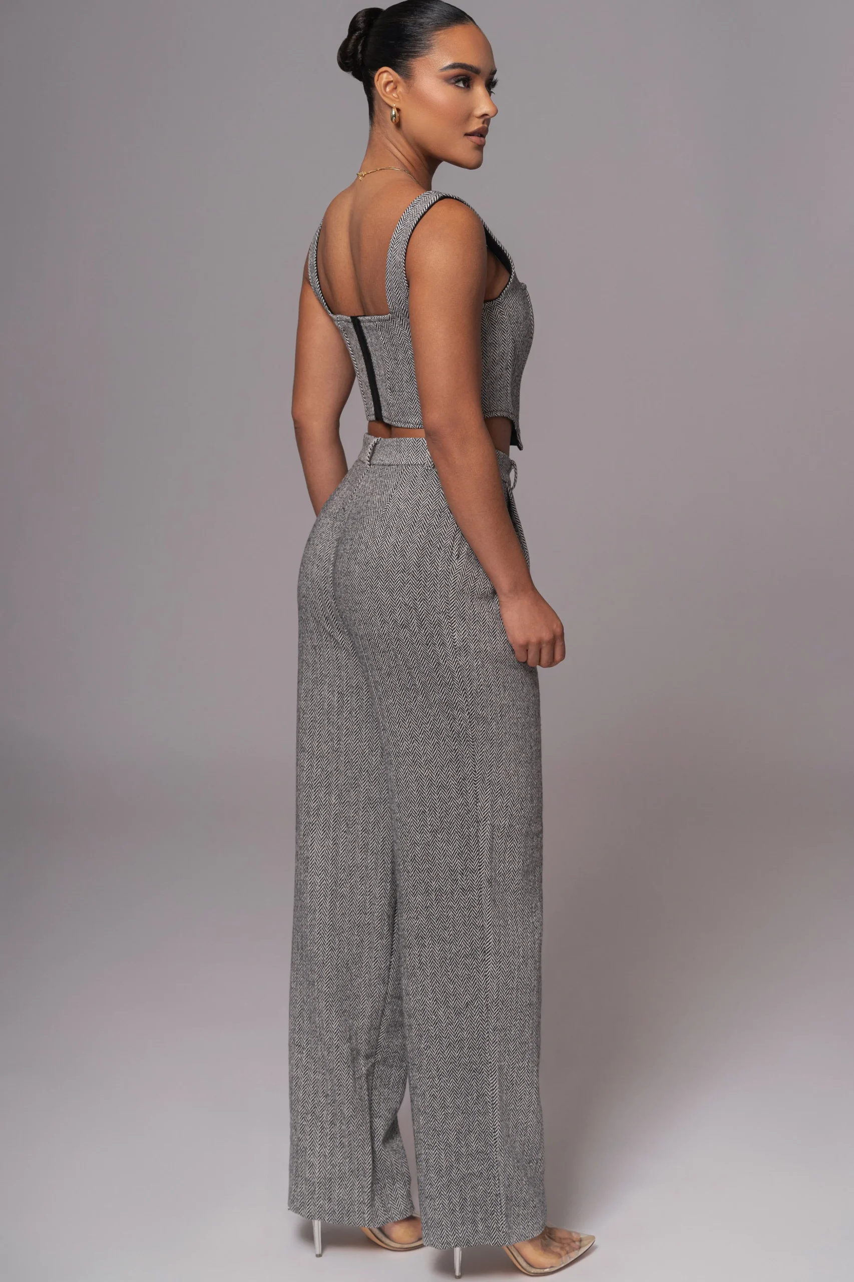 Classic Herringbone Trousers*JLUXLABEL Sale