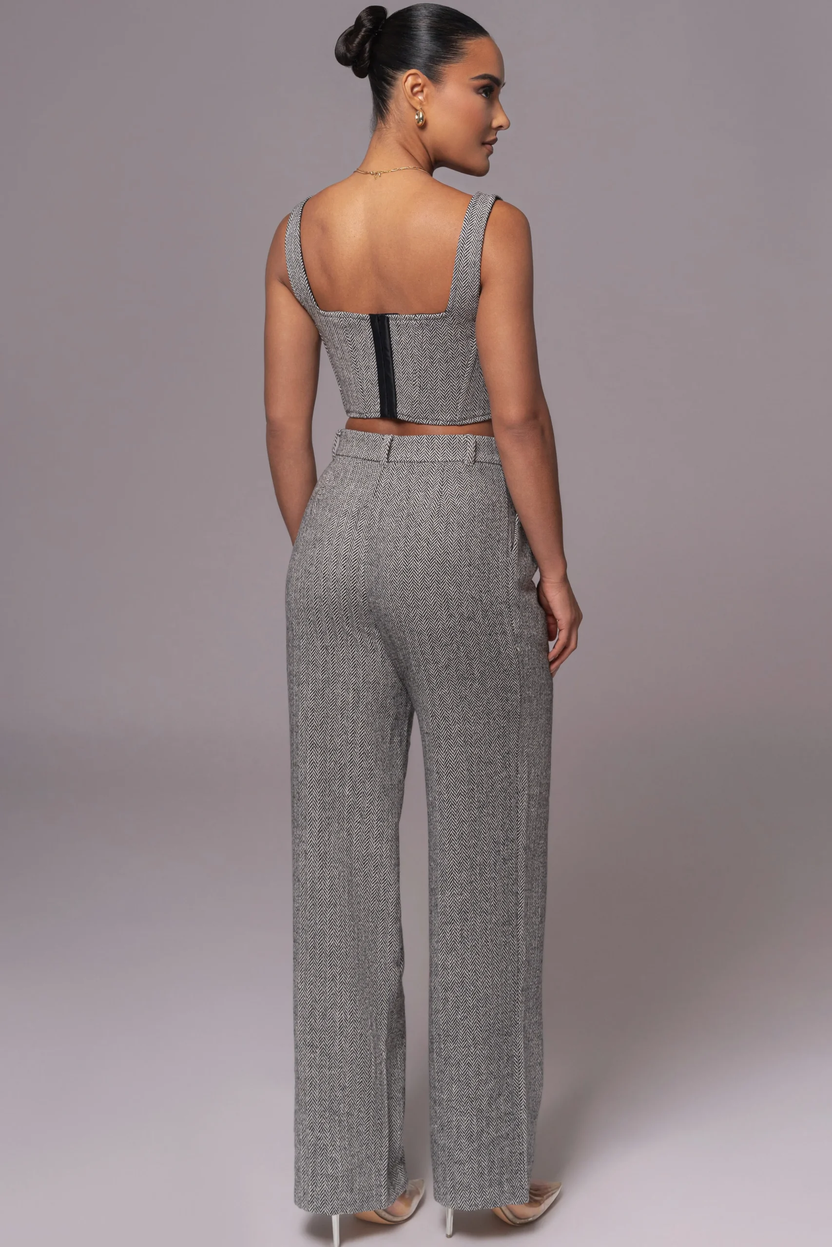 Classic Herringbone Trousers*JLUXLABEL Sale