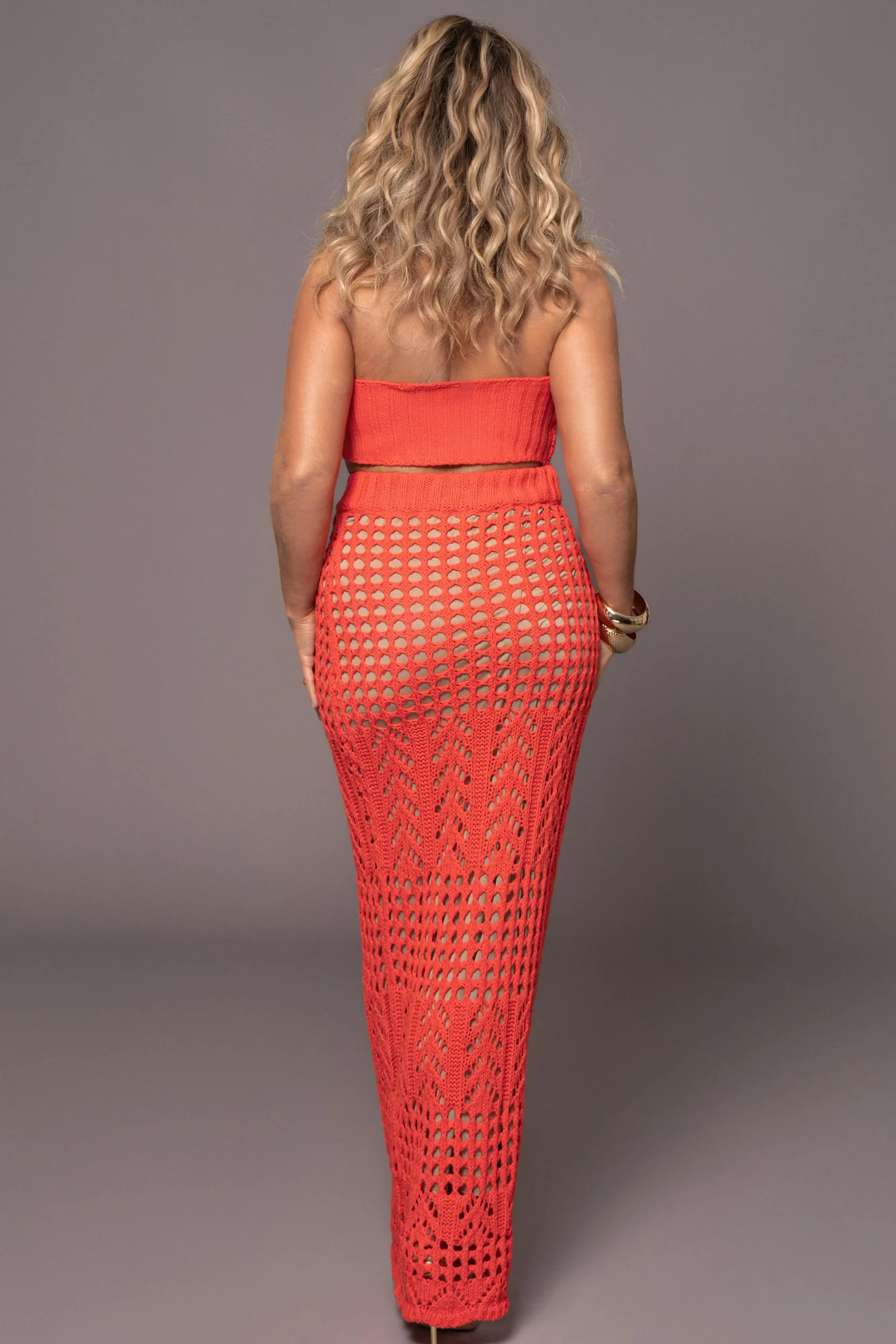 Coral Caribbean Skies Skirt Set*JLUXLABEL New