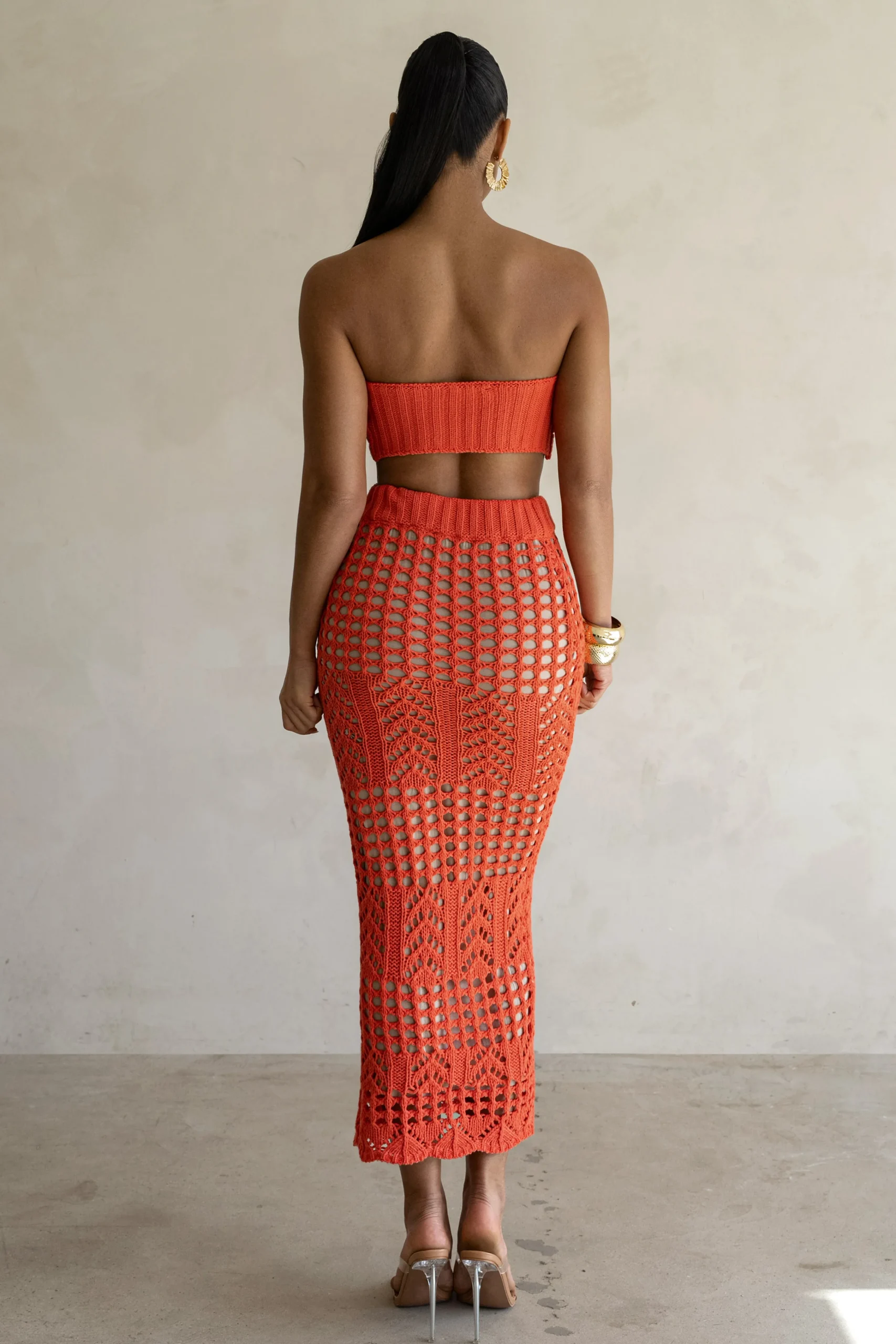 Coral Caribbean Skies Skirt Set*JLUXLABEL New