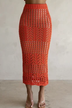 Coral Caribbean Skies Skirt Set*JLUXLABEL New