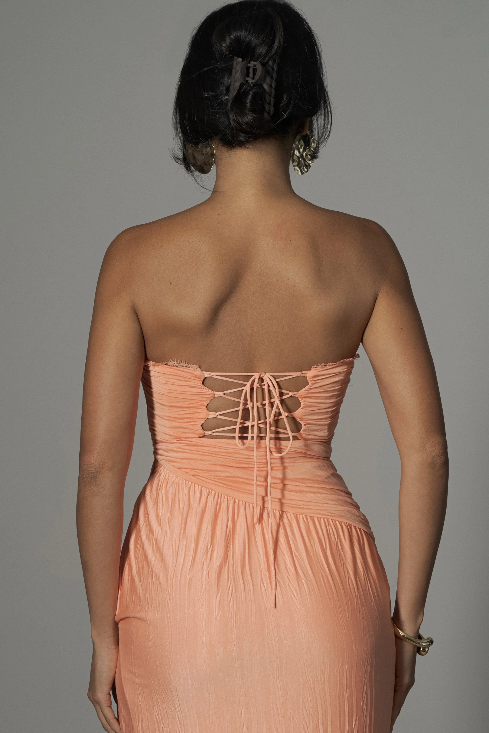 Coral Celestial Drape Maxi Dress*JLUXLABEL Outlet