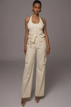 Cream Aeris Pant Set*JLUXLABEL Discount