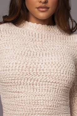 Cream Autumn Knit Maxi Dress*JLUXLABEL Clearance