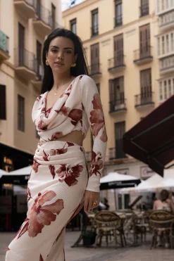 Cream Floral Haidyn Skirt Set*JLUXLABEL Hot