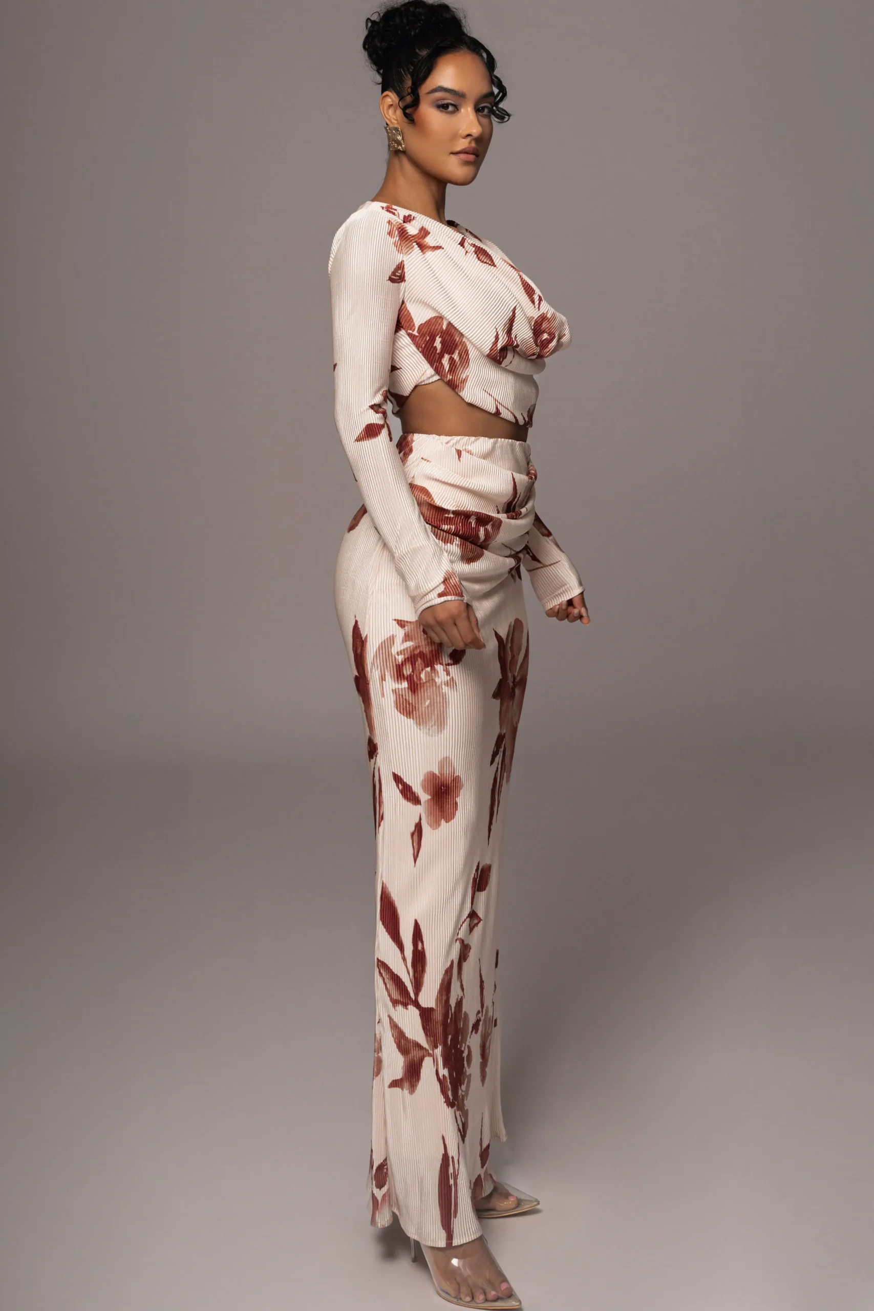 Cream Floral Haidyn Skirt Set*JLUXLABEL Hot