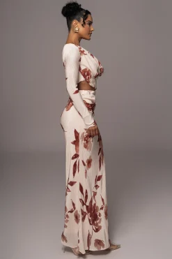 Cream Floral Haidyn Skirt Set*JLUXLABEL Hot