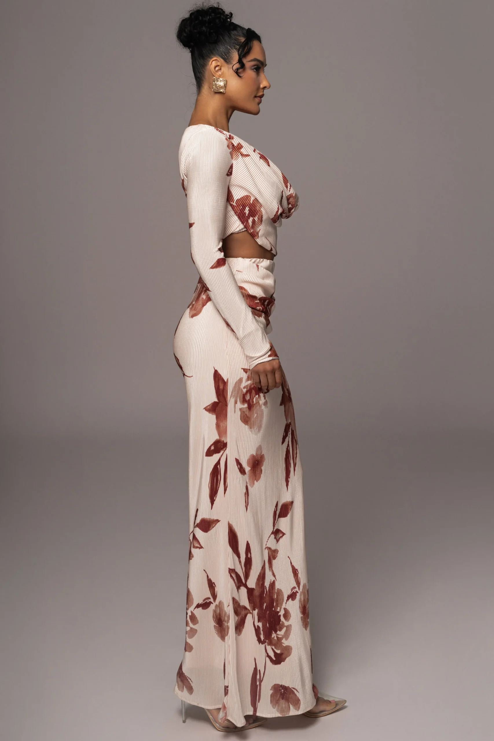 Cream Floral Haidyn Skirt Set*JLUXLABEL Hot