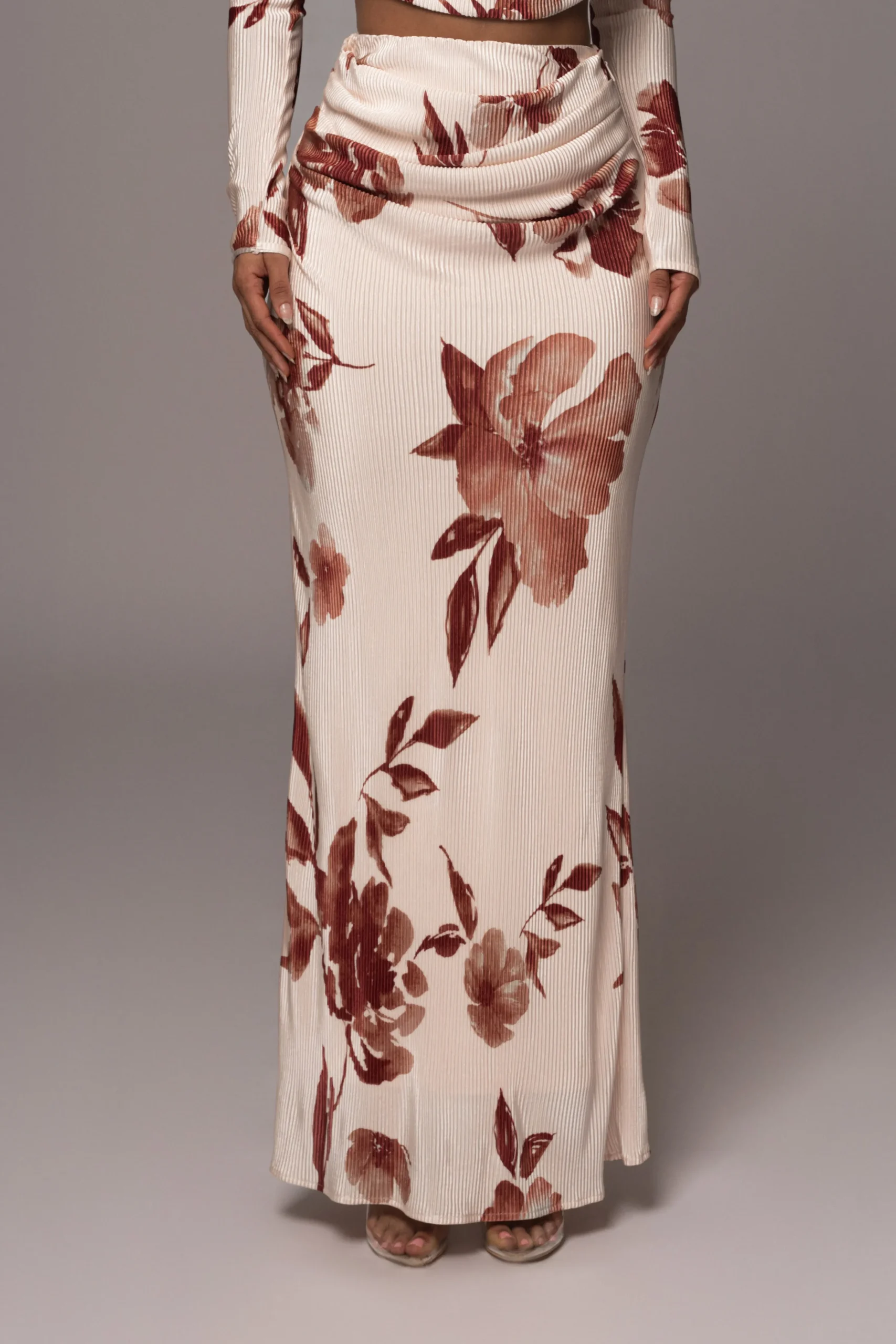 Cream Floral Haidyn Skirt Set*JLUXLABEL Hot