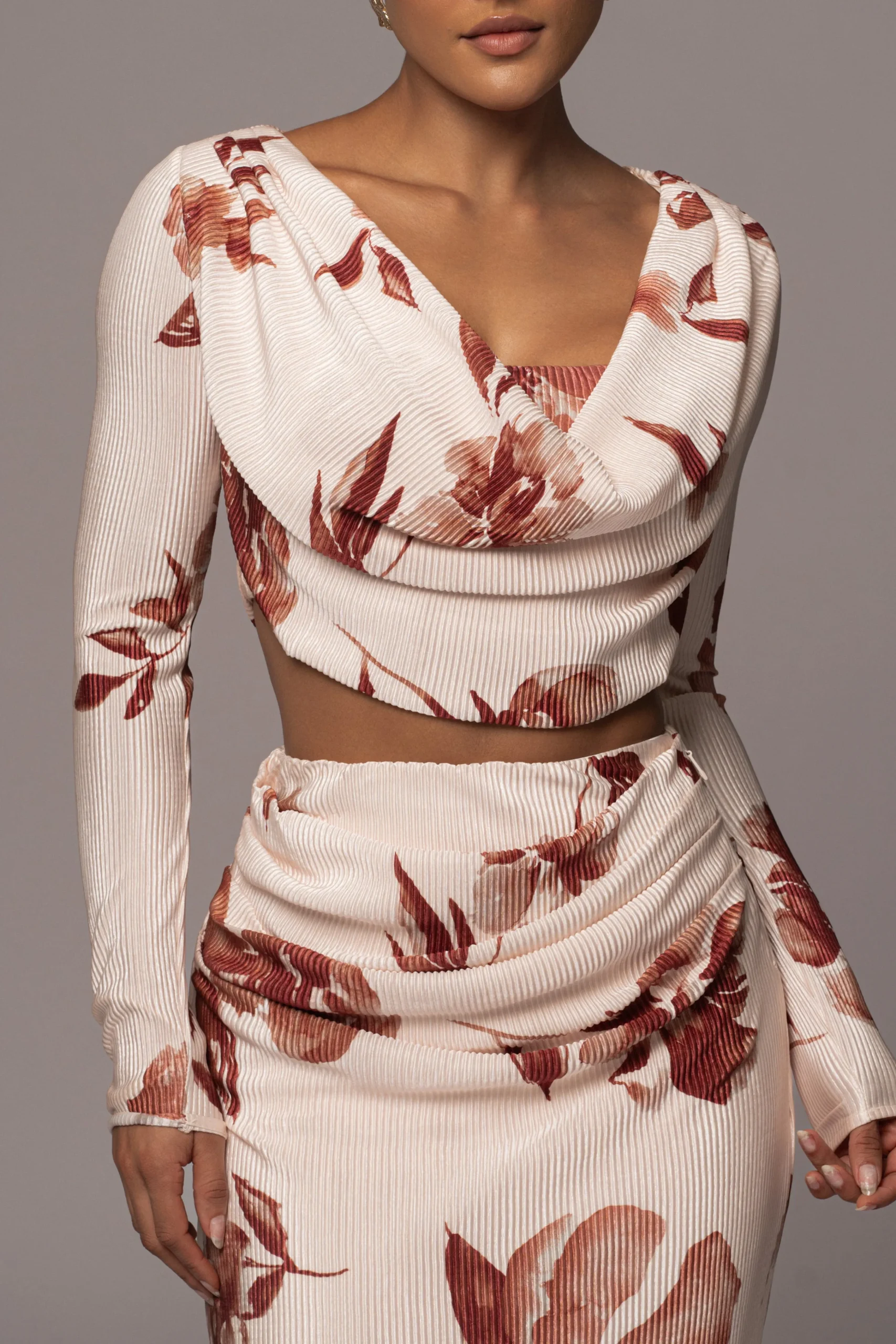 Cream Floral Haidyn Skirt Set*JLUXLABEL Hot