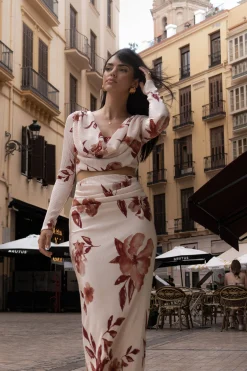 Cream Floral Haidyn Skirt Set*JLUXLABEL Hot