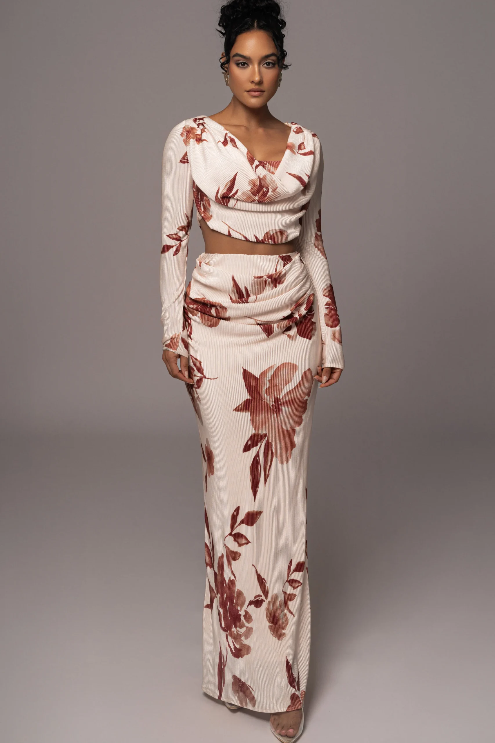 Cream Floral Haidyn Skirt Set*JLUXLABEL Hot