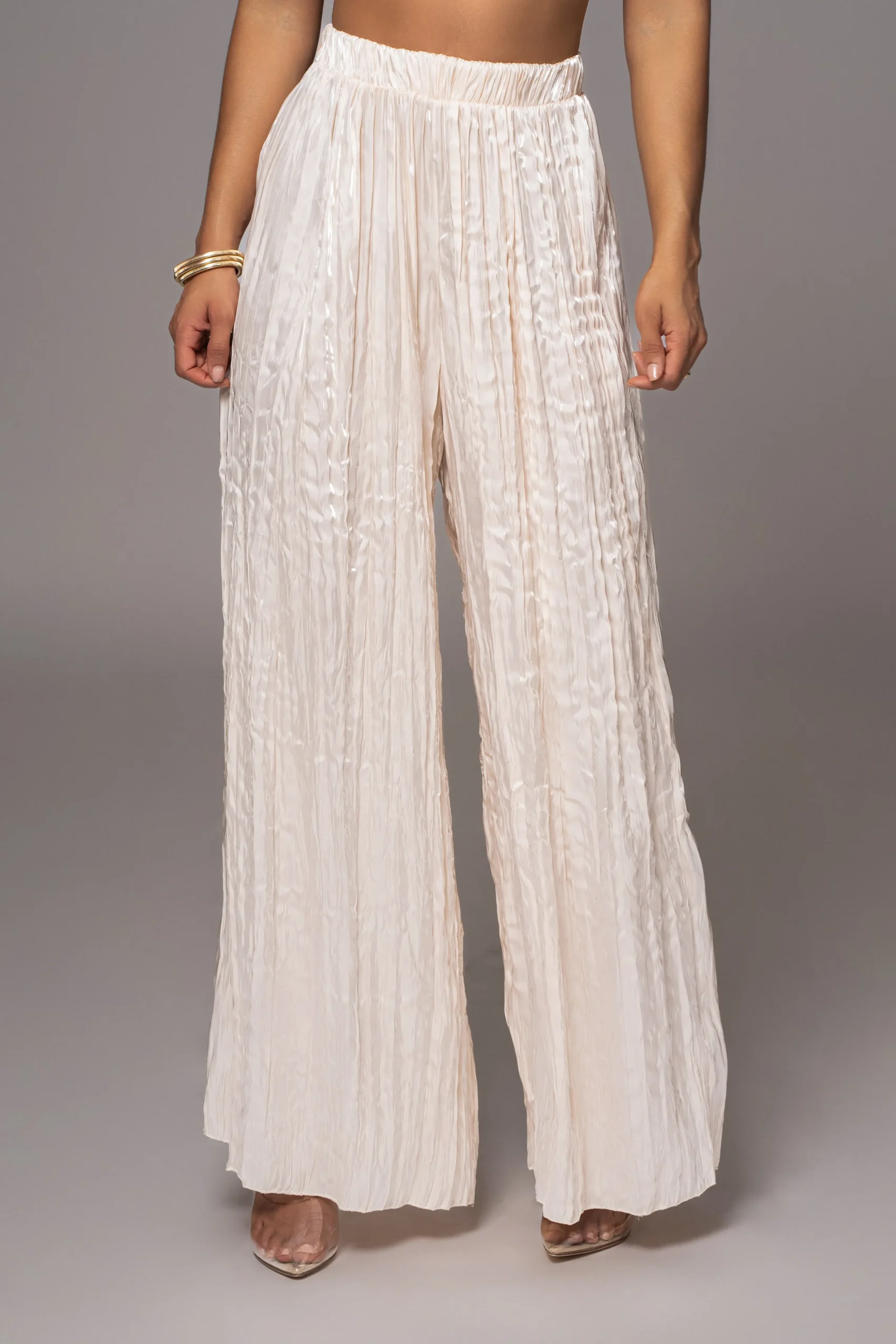 Cream Lets Get Away Satin Pant Set*JLUXLABEL Best