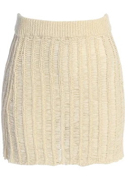 Cream Oceana Crochet Mini Skirt*JLUXLABEL Sale