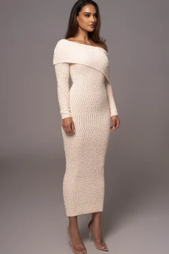 Cream Olivea Knit Maxi Dress*JLUXLABEL New