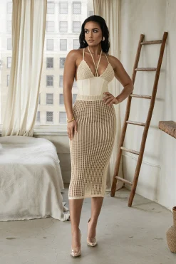 Cream Summer Bliss Crochet Set*JLUXLABEL Sale