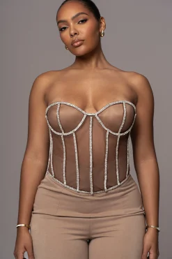 Dark Limited Edition Rhinestone Crystal Corset*JLUXLABEL Clearance