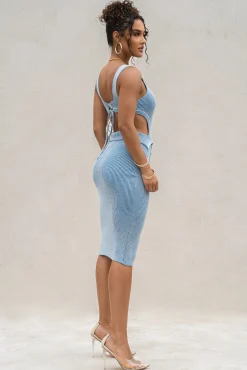 Denim/White Over The Top Skirt*JLUXLABEL Online