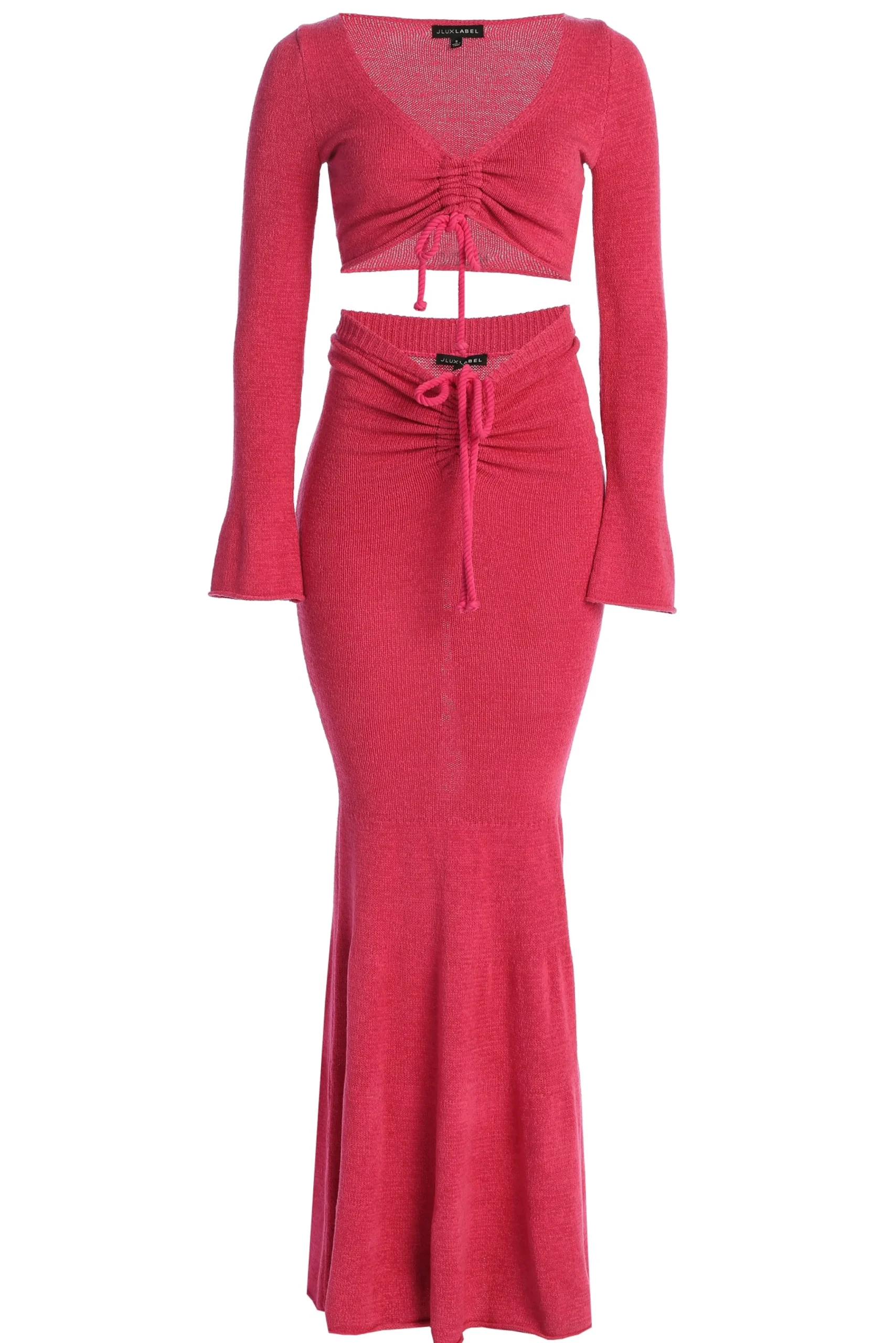 Fushia Resort Two-Piece Skirt Set*JLUXLABEL Discount