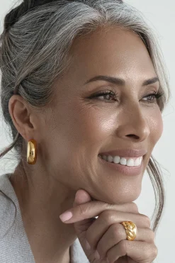 Gold Caris Mini Hoop Earrings*JLUXLABEL Discount