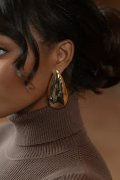 Gold Chance Drop Earrings*JLUXLABEL Clearance