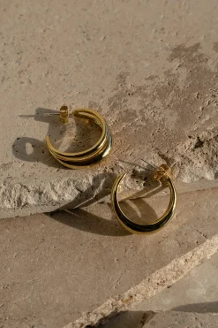 Gold Eastwood Hoop Earrings*JLUXLABEL Best