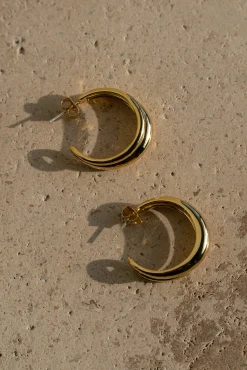 Gold Eastwood Hoop Earrings*JLUXLABEL Best