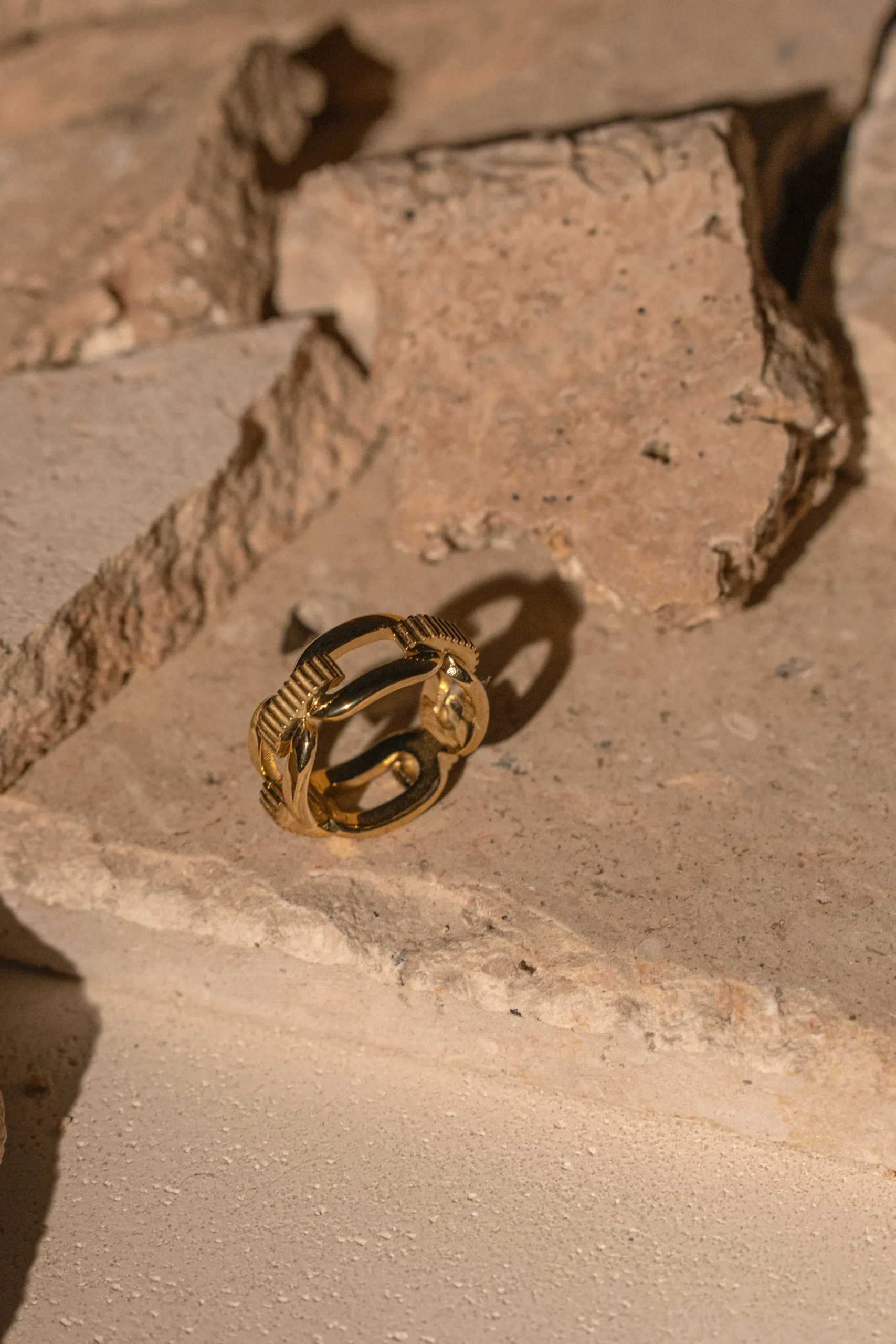 Gold Emi Chain Ring*JLUXLABEL Best