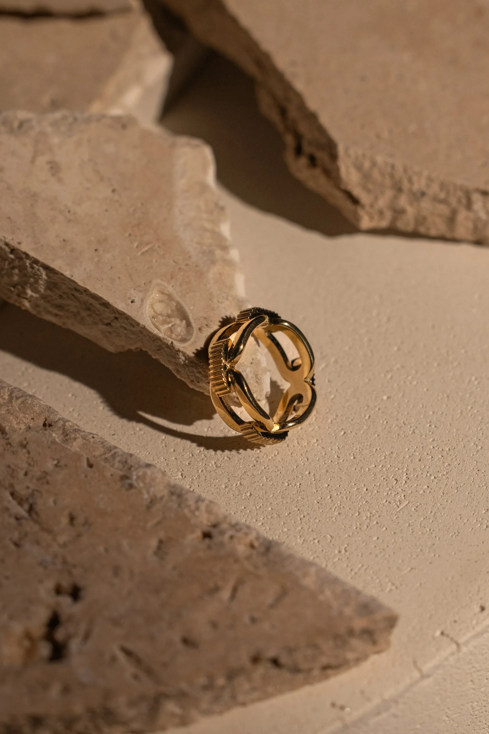 Gold Emi Chain Ring*JLUXLABEL Best