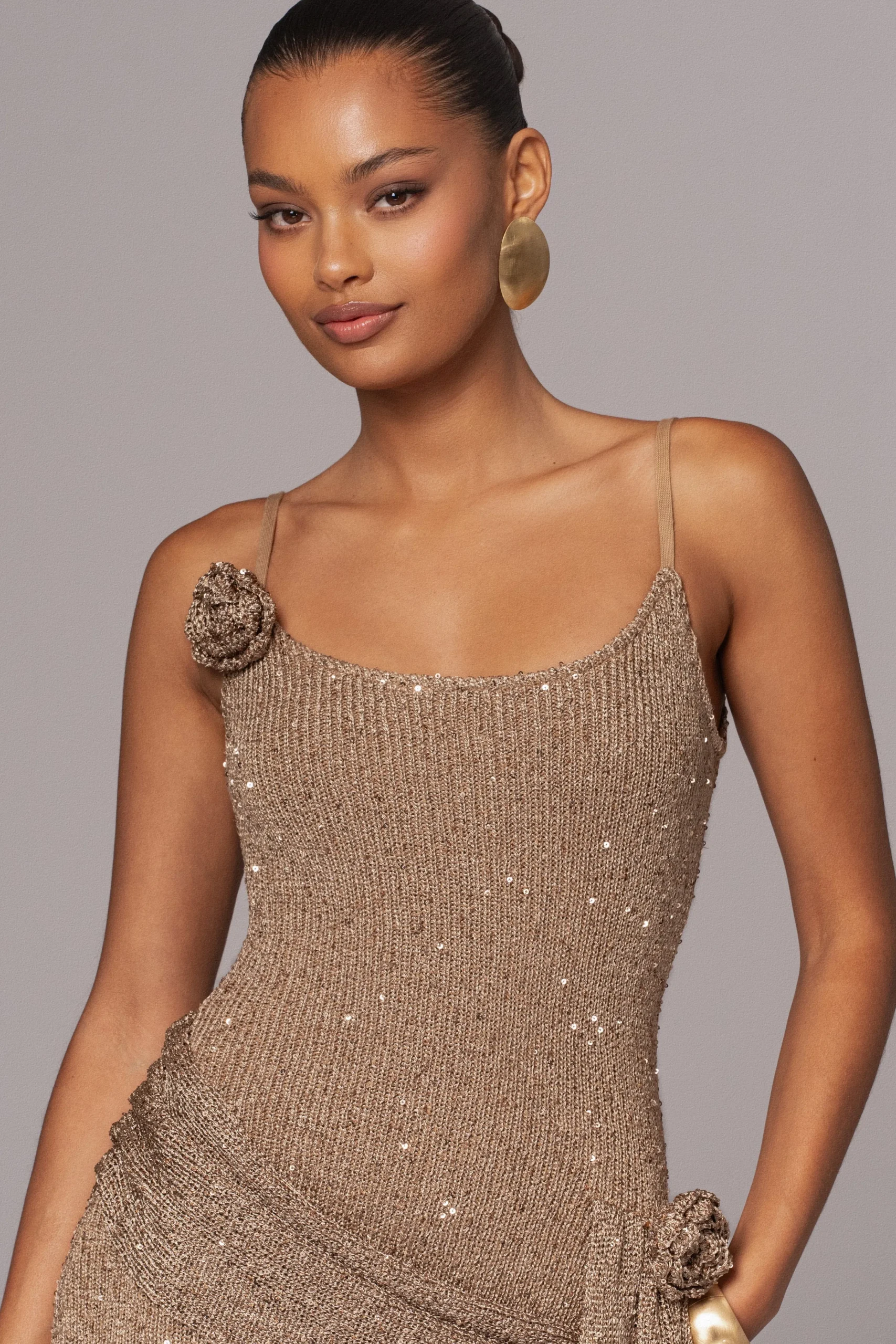 Gold Golden Dusk Sequin Dress*JLUXLABEL Fashion
