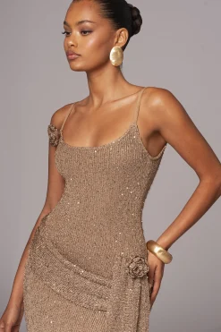 Gold Golden Dusk Sequin Dress*JLUXLABEL Fashion