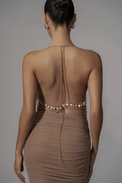 Gold Into The Sea Pearl Top*JLUXLABEL New