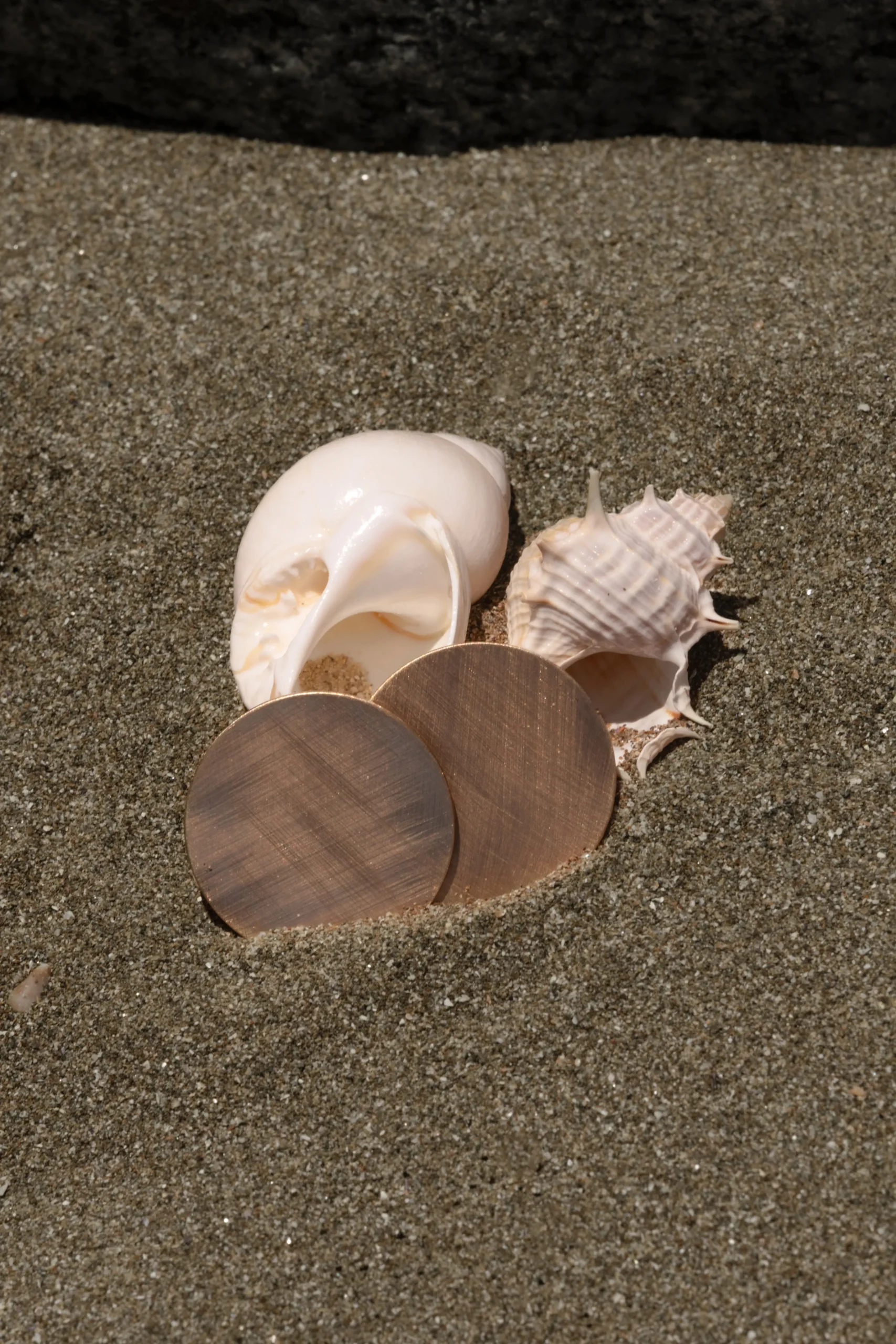 Gold Island Circular Earrings*JLUXLABEL Clearance