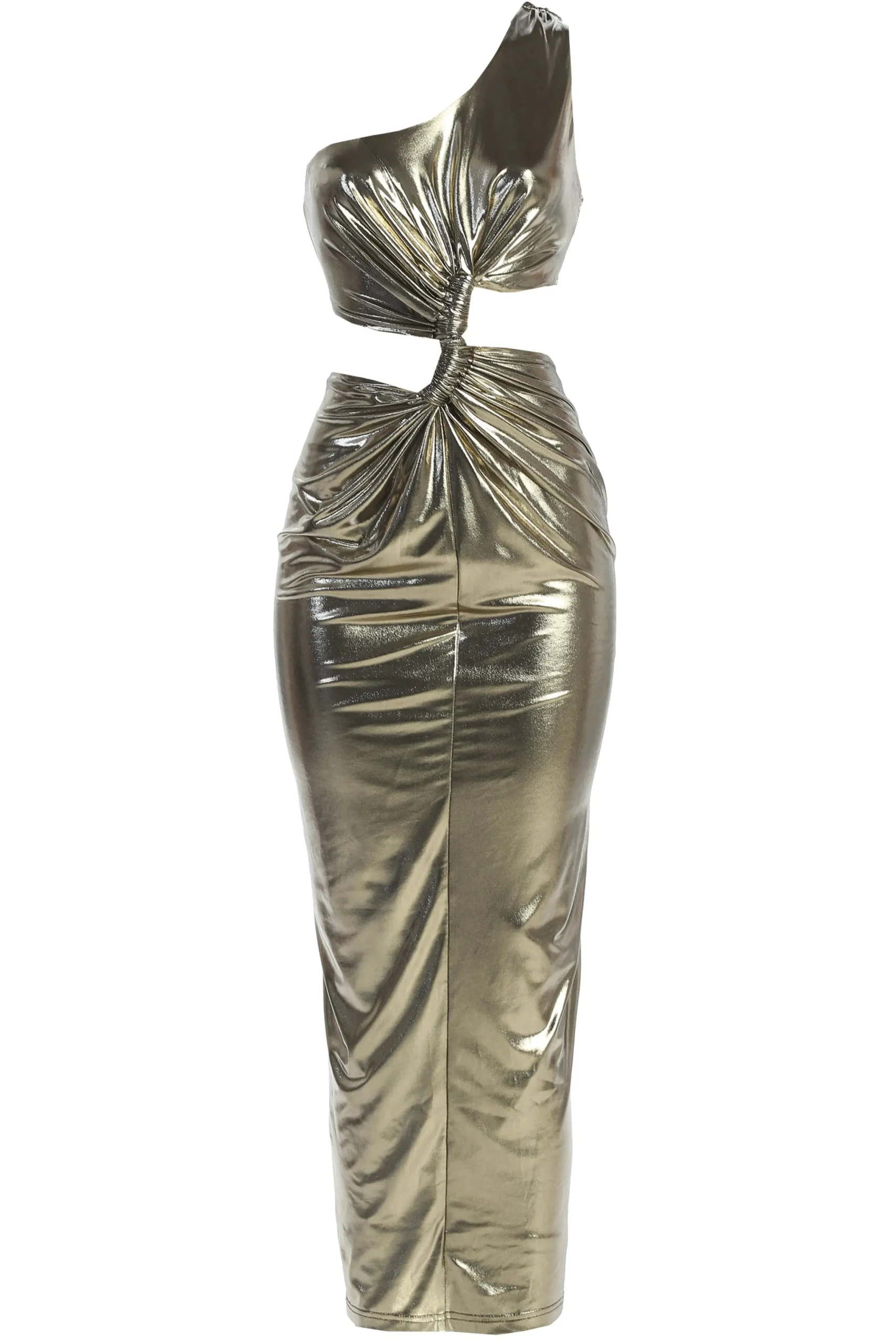 Gold Joce One Shoulder Maxi Dress*JLUXLABEL Hot