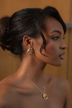 Gold Leigh Texture Earrings*JLUXLABEL Discount