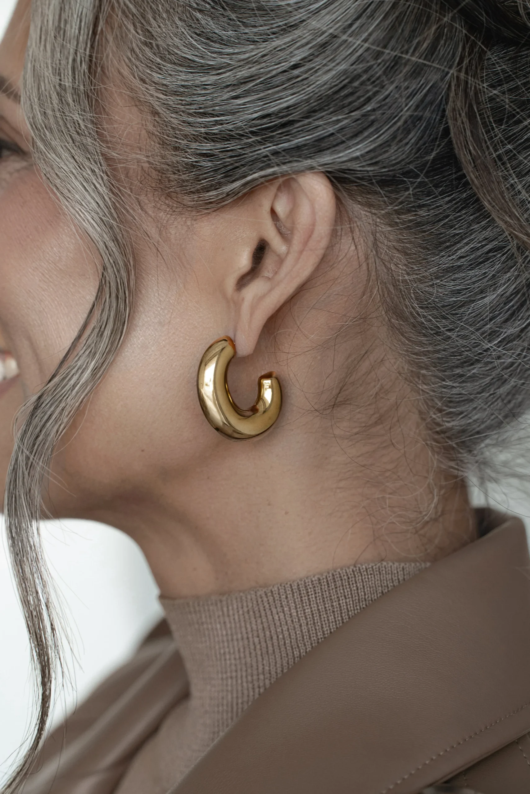 Gold Madlyn Hoop Earrings*JLUXLABEL Best