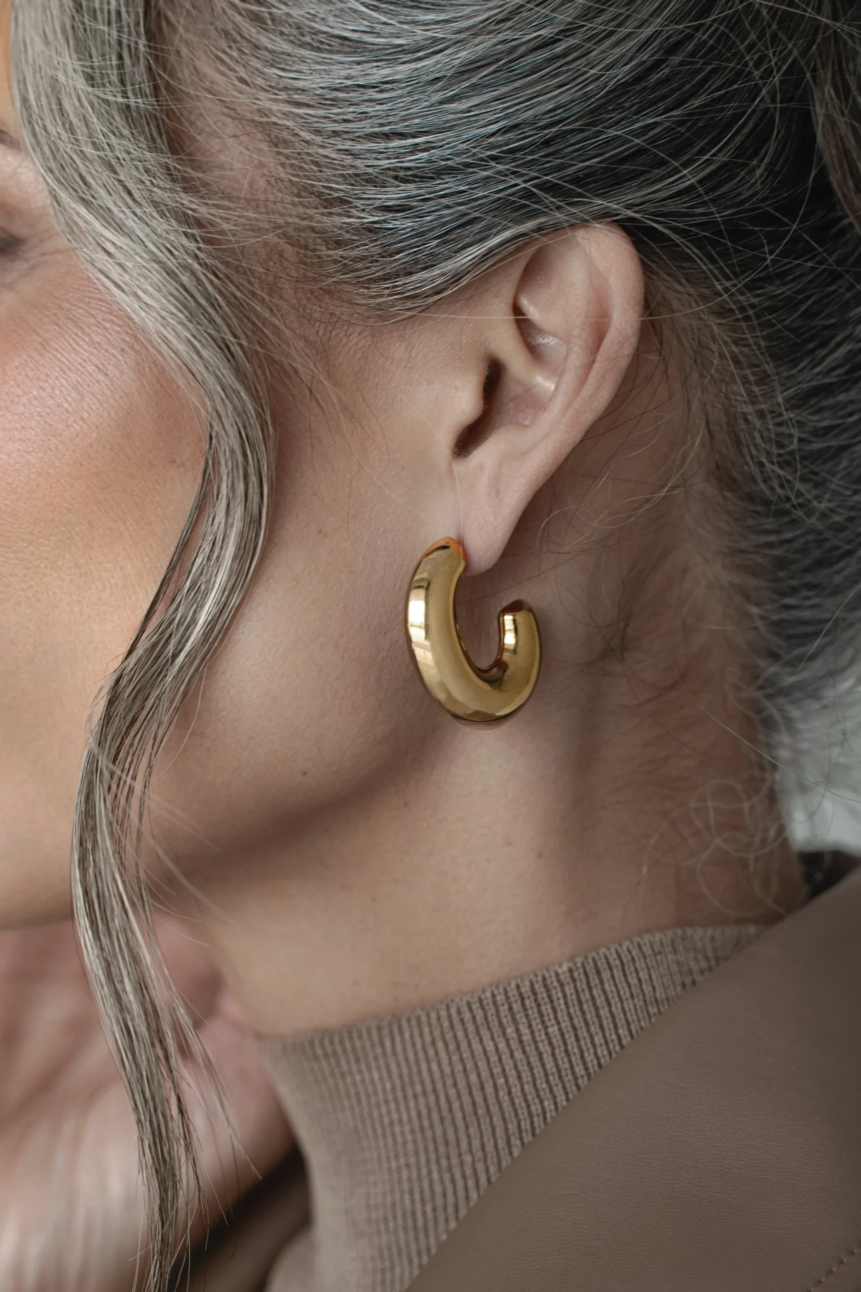 Gold Madlyn Hoop Earrings*JLUXLABEL Best