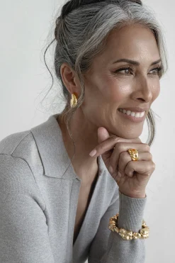 Gold Memories Elastic Bracelet*JLUXLABEL Sale