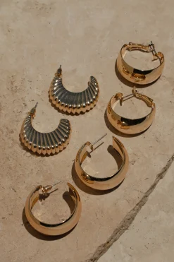 Gold Natti Earrings Set*JLUXLABEL Sale