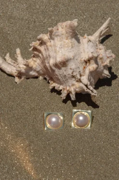 Gold Odyssey Pearl Earrings*JLUXLABEL Hot