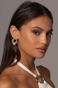 Gold Rava Earrings*JLUXLABEL Sale