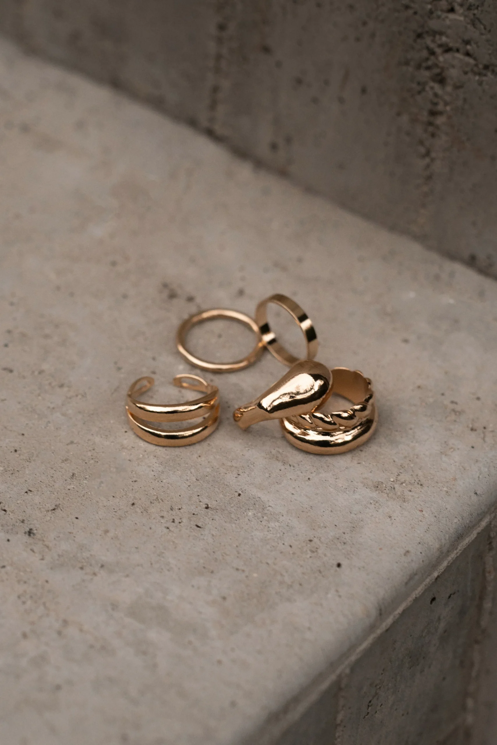 Gold Rue Ring Set*JLUXLABEL Fashion