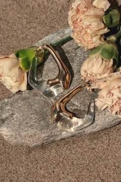 Gold Tabi Earrings*JLUXLABEL New