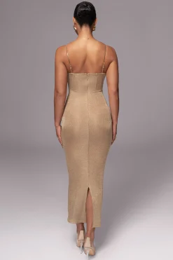 Gold Twilight Elegance Maxi Dress*JLUXLABEL Online