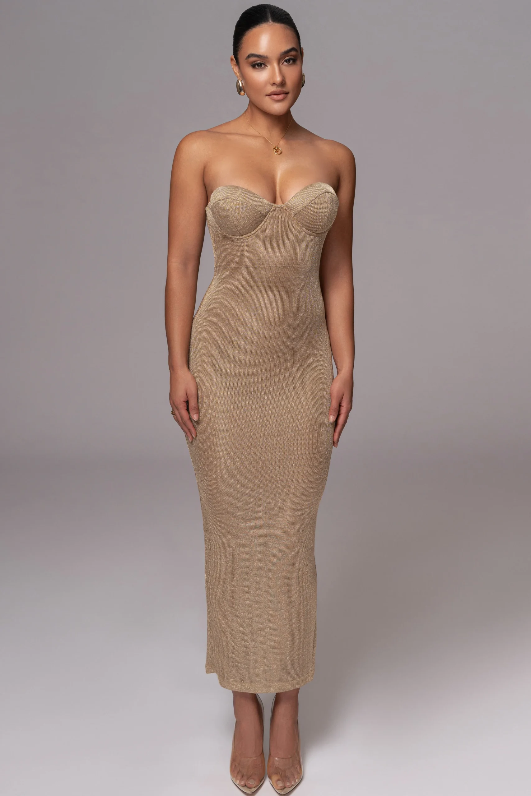 Gold Twilight Elegance Maxi Dress*JLUXLABEL Online